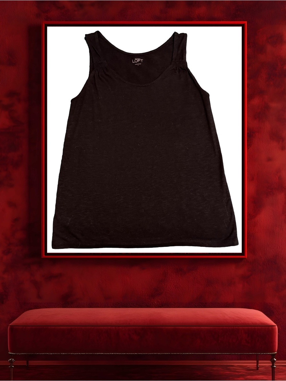 BOGO! LOFT Scoop-Neck Tank w/Pleated Straps